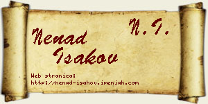 Nenad Isakov vizit kartica
